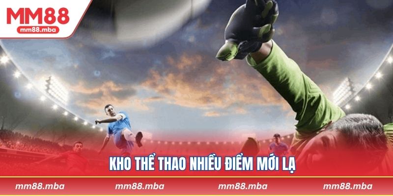 Kho thể thao nhiều điểm mới lạ