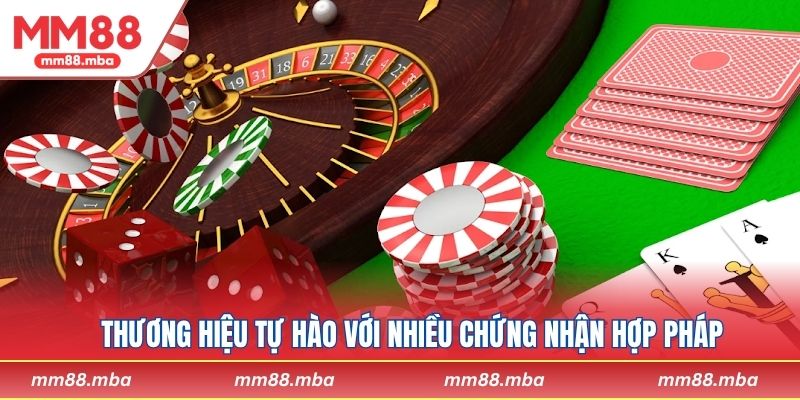 Thương hiệu tự hào với nhiều chứng nhận hợp pháp